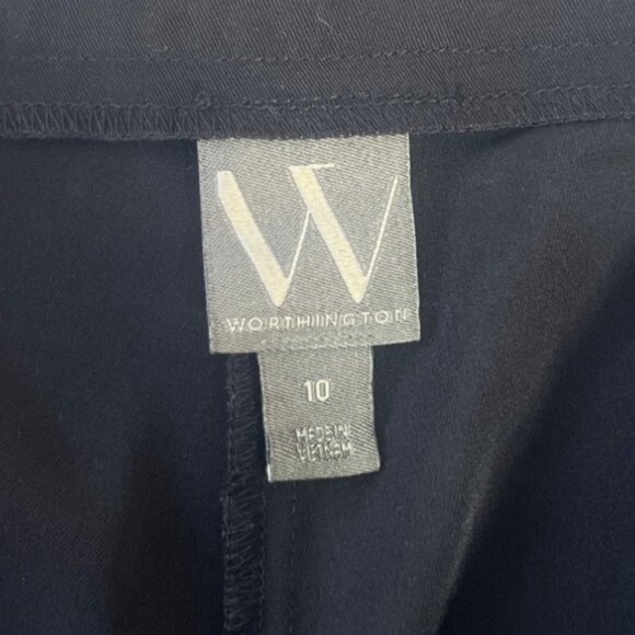 Worthington Side Zip Pants Womens Size 10 Black Workwear New WOT - Picture 6 of 7